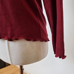 【USED】長袖カットソー　赤　Lサイズ