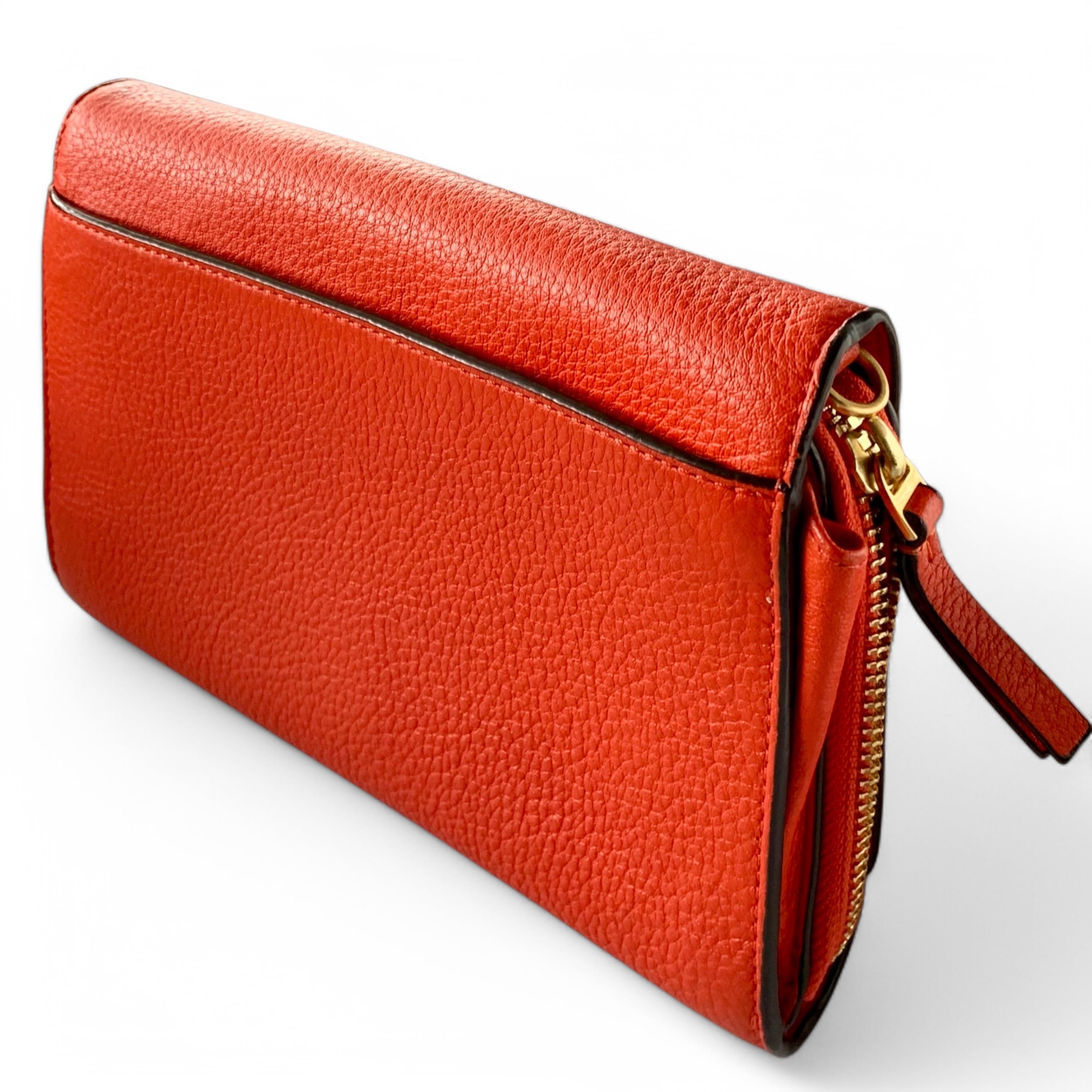 Tory Burch オレンジ ショルダーウォレット 美品】TORY BURCH トリーバーチ ショルダーウォレット クロスボディ