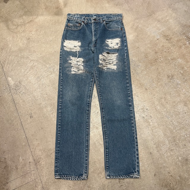 【内股シングル】1980s LEVI'S 505 DENIM PANTS