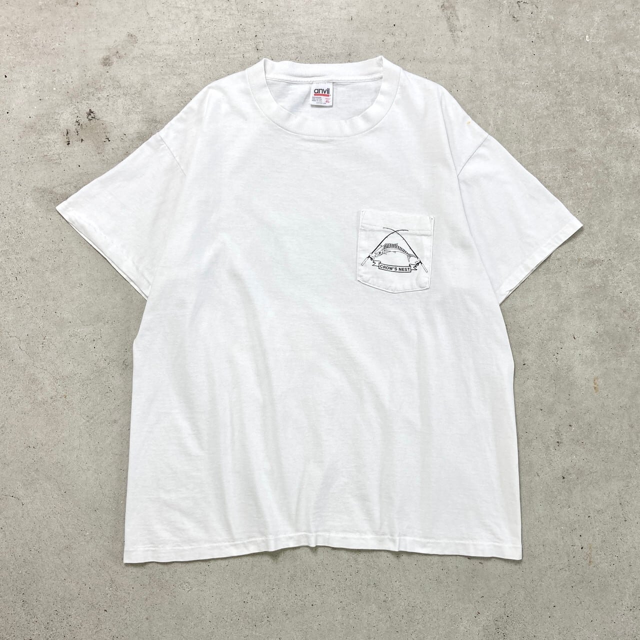90年代 USA製 Altuf Corp カニ 蟹 クラブ プリント Tシャツ ポケT
