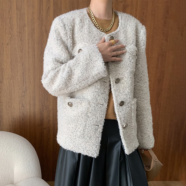 アウター ジャケット シングルブレスト 長袖 ファッション 流行兆し S M L