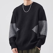 カジュアル クルーネックニット af0464