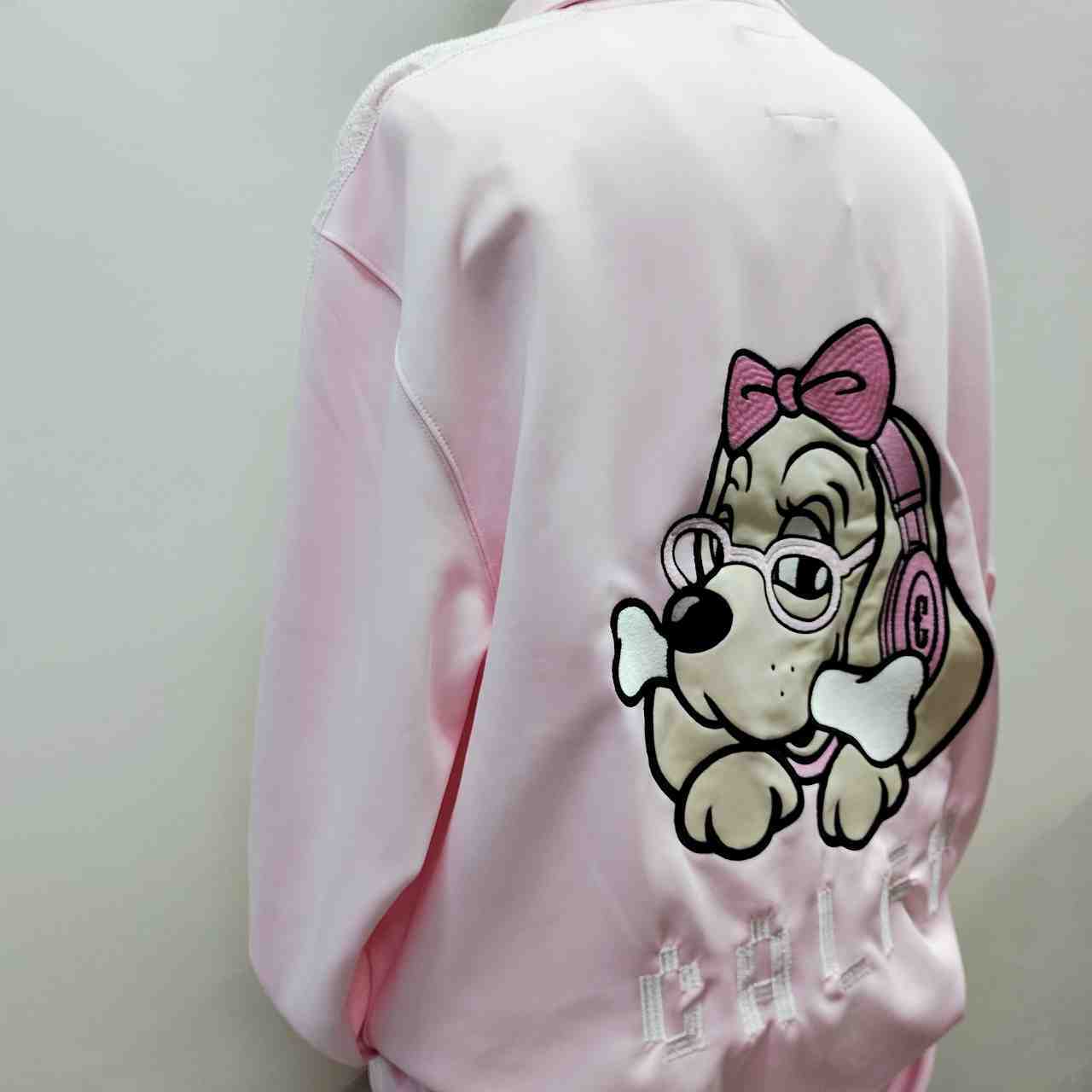 Papas 犬柄 長袖シャツ ピンク キャンディガルフィー ギャルハイシンシャ セットアップ Fフリーサイズ