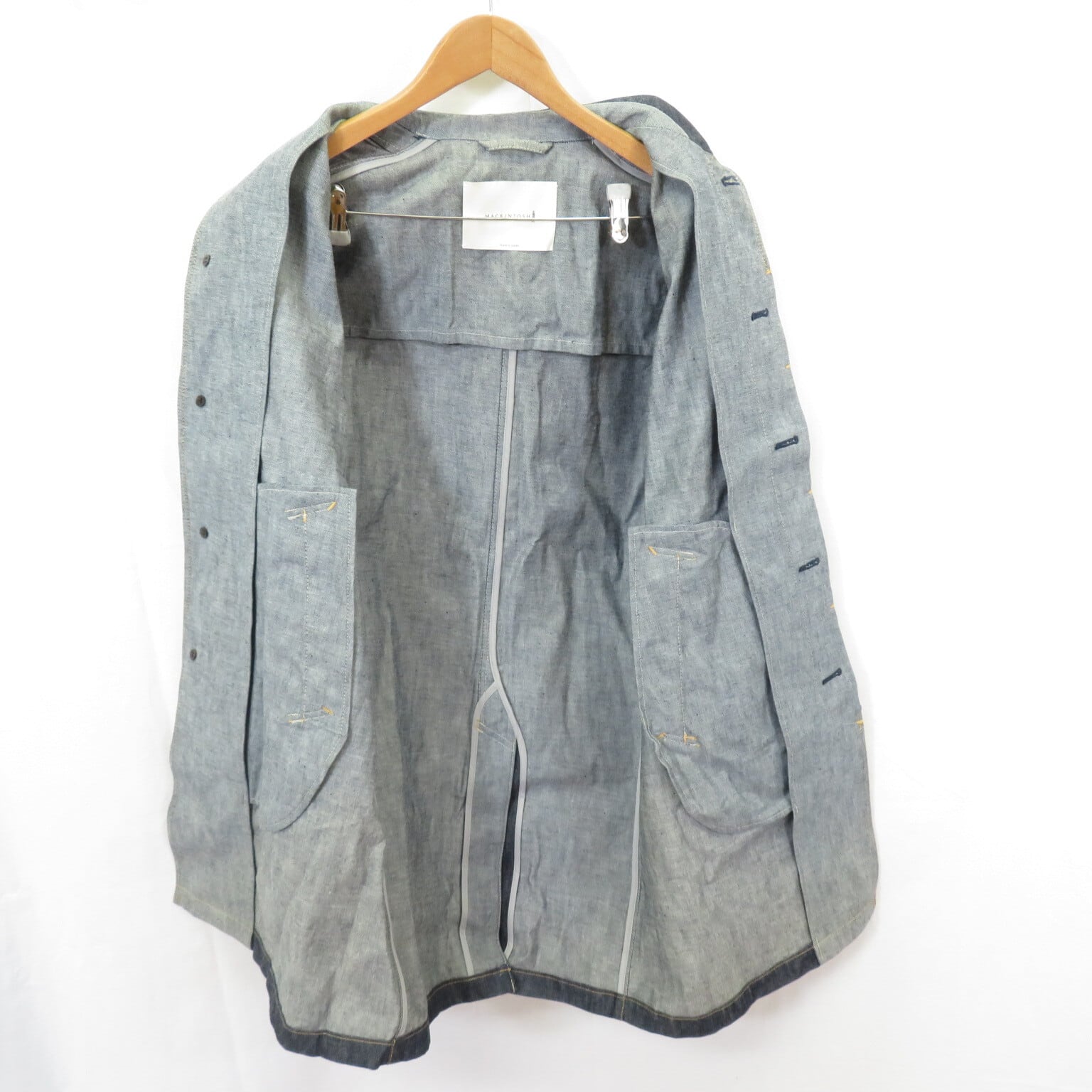 MACKINTOSH コットンデニム ステンカラーコート size34