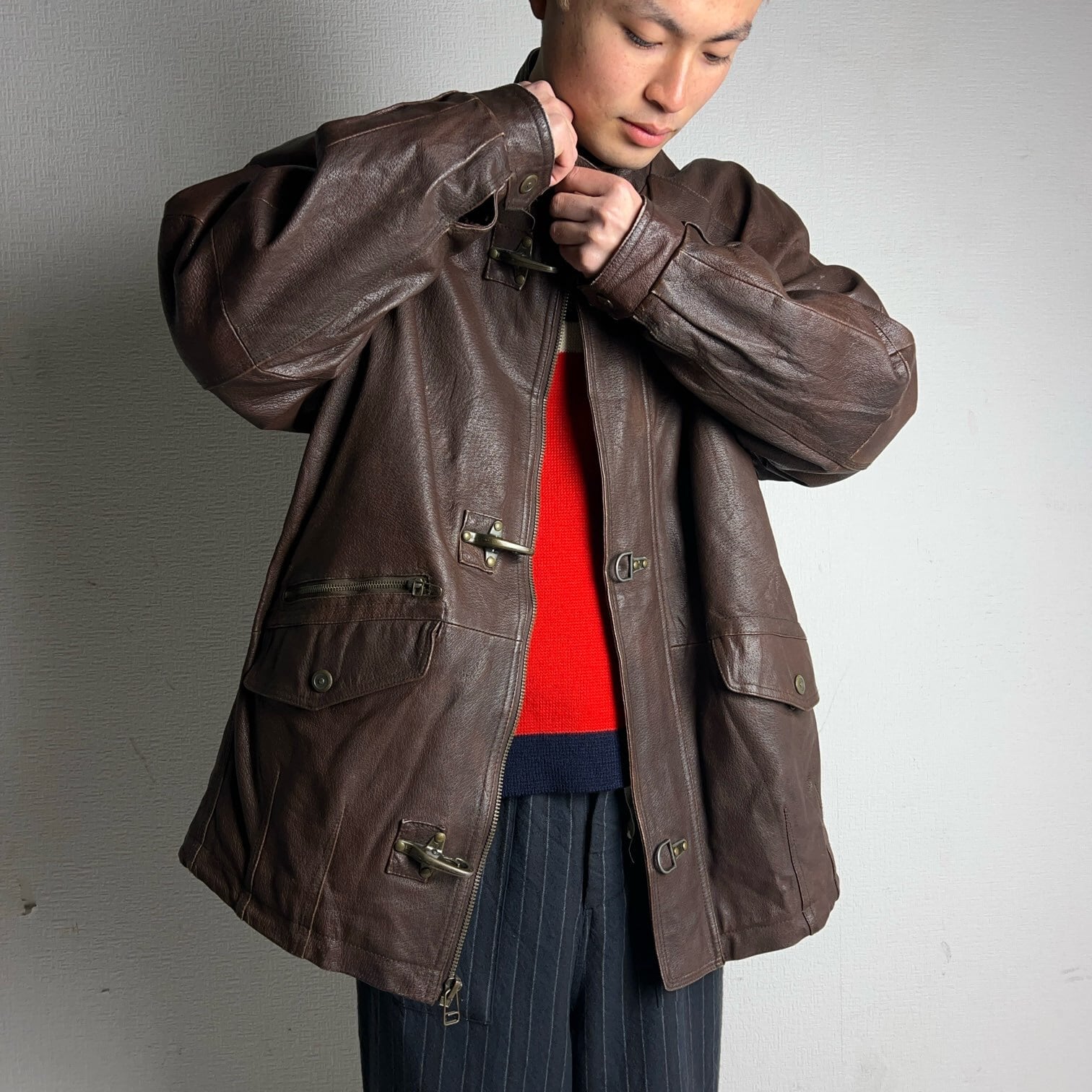 COLEBROOK Fireman Leather Jacket ファイヤーマン レザージャケット