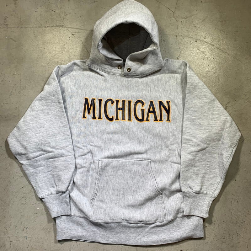 80's Champion チャンピオン リバースウィーブ スウェットパーカー MICHIGAN ミシガン大学 トリコタグ カレッジ グレー  LARGE 美品 グッドコンディション USA製 希少 ヴィンテージ BA-1540 RM1959H | agito vintage powered  by