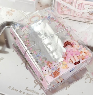 新作☆FL877 ｜Fairylady【贝拉的花庭春信】M5手帳 PVC バインダー