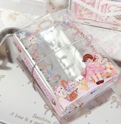 新作☆FL877 ｜Fairylady【贝拉的花庭春信】M5手帳 PVC バインダー