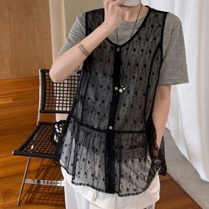 Sier flower u-neck tops 2set 2litr06305