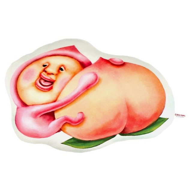 こびとづかんふわとろクッションMカクレモモジリ＆桃(8503422)