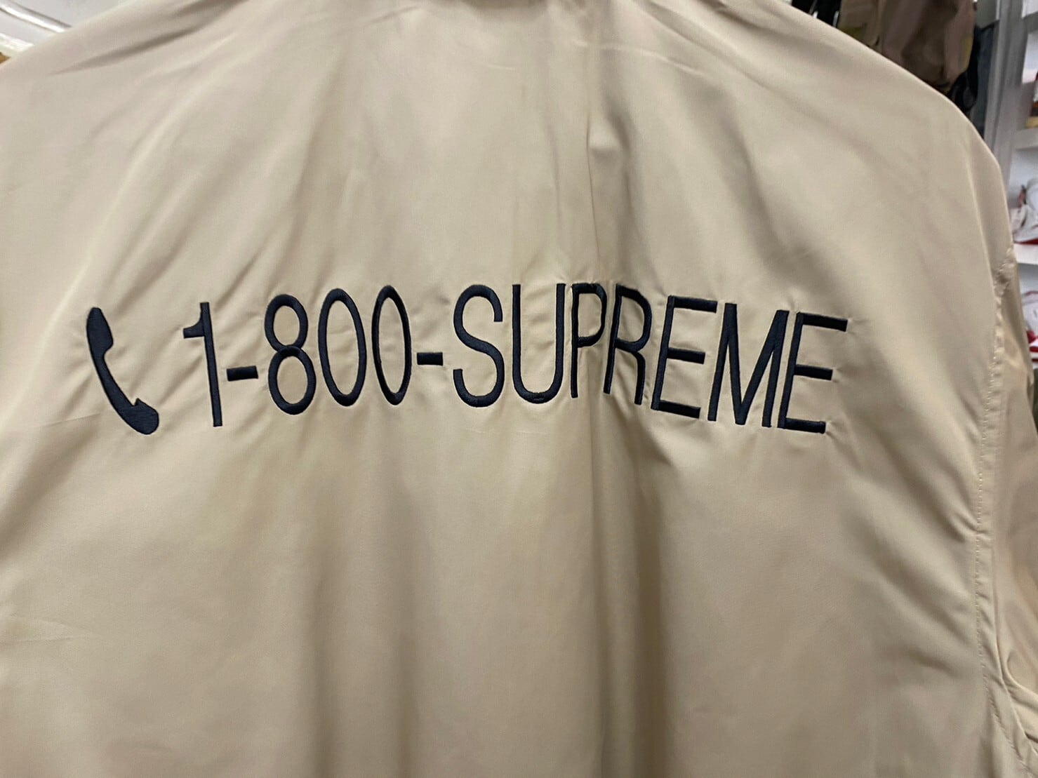 Supreme 1-800 COACHES JACKET TAN LARGE 42907 | BRAND BUYERS OSAKA