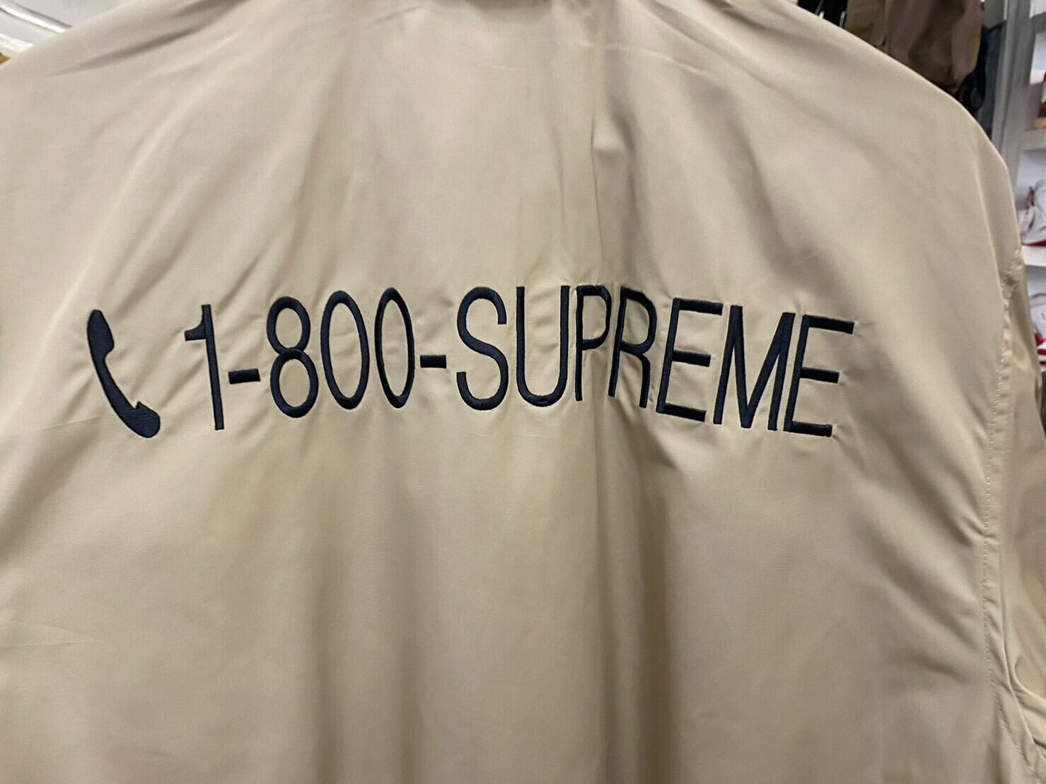 Supreme 1-800 COACHES JACKET TAN LARGE 42907 | BRAND BUYERS OSAKA 