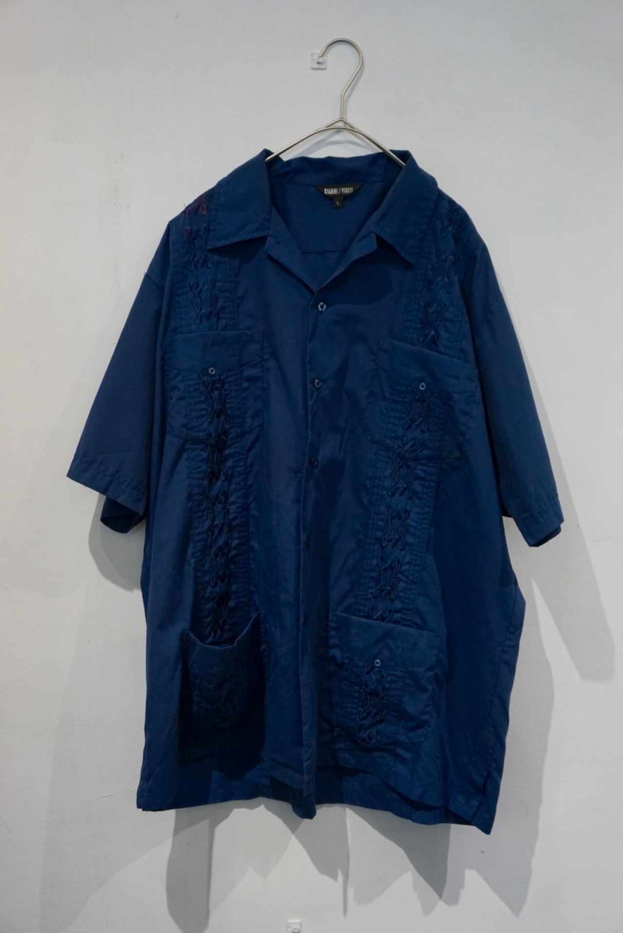 cotton polyester s/s cuba shirt