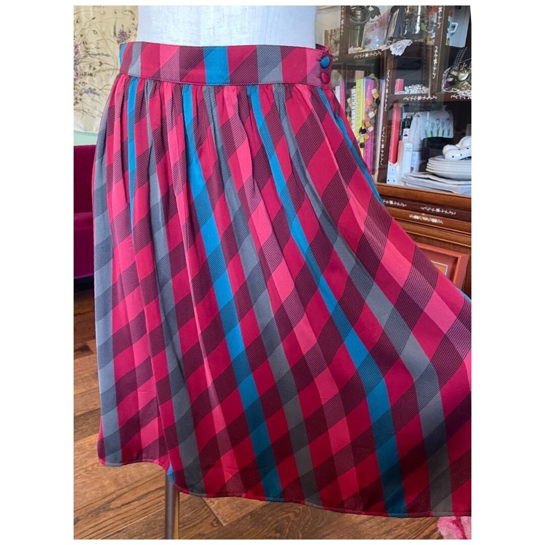 US ヴィンテージ スカート フレアスカート チェック | KIRA CLOSET vintage