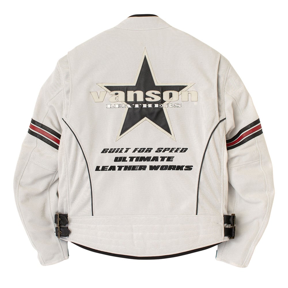 VS26105S メッシュライダースジャケット | vansonleathers