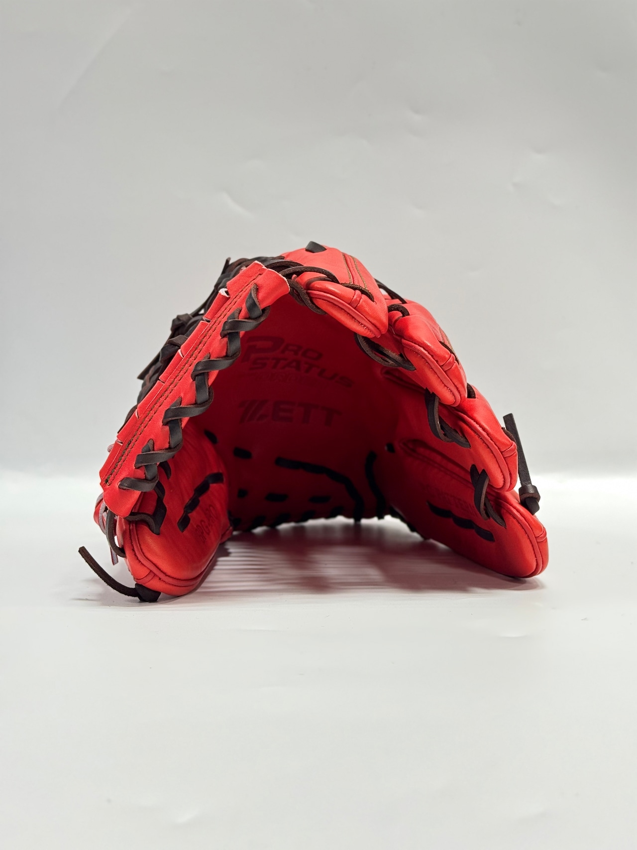 ZETT PROSTATUSーゼットプロステイタス michii supreme order 硬式グローブ ゼットミチイオリジナルグラブ 右投げ用 297型 (中川圭太選手モデル) ディープオレンジ×ブラウン 94・画像6