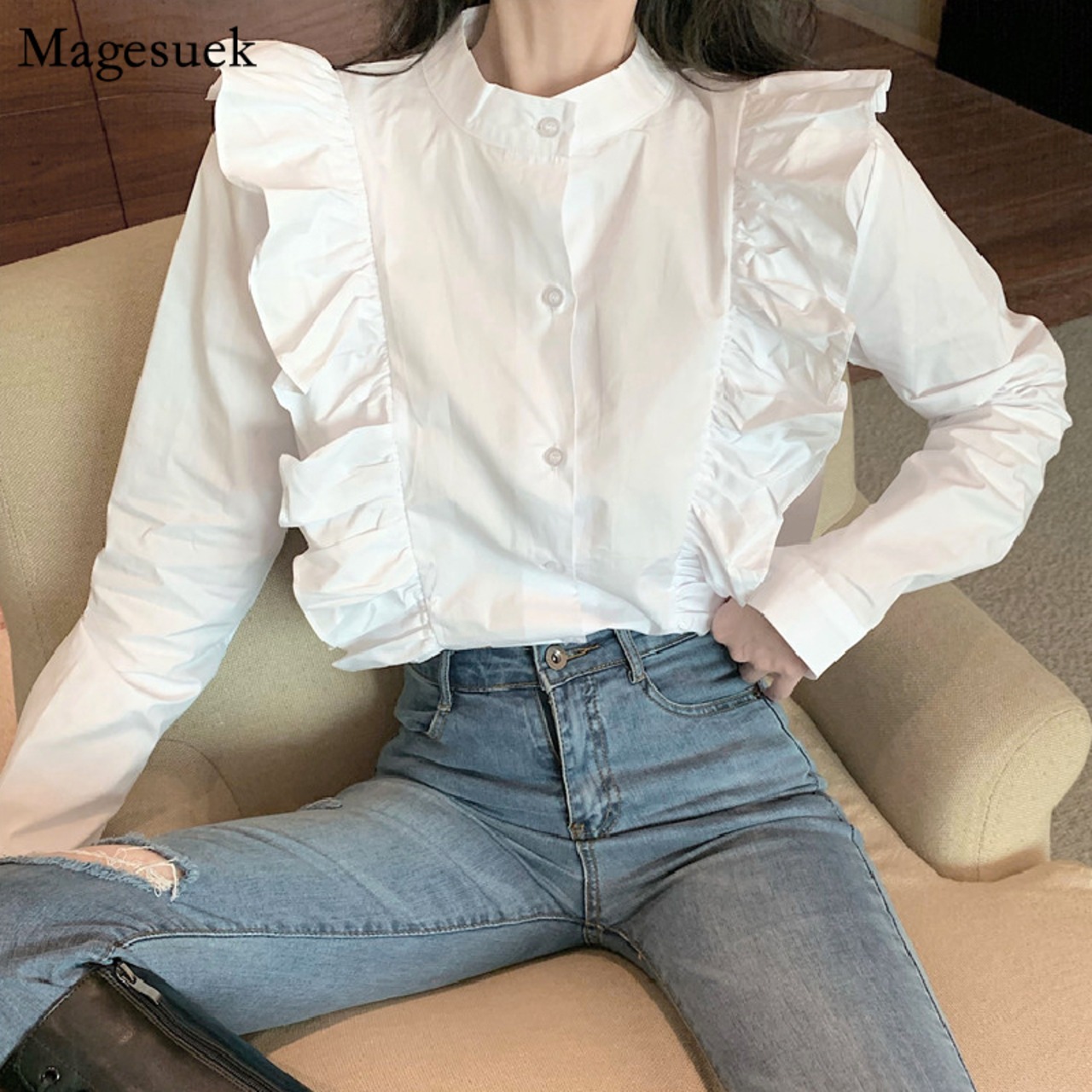 良品 23AW DOMELLE ドメル 長袖 ロングスリーブ シャツ ブラウス 9 