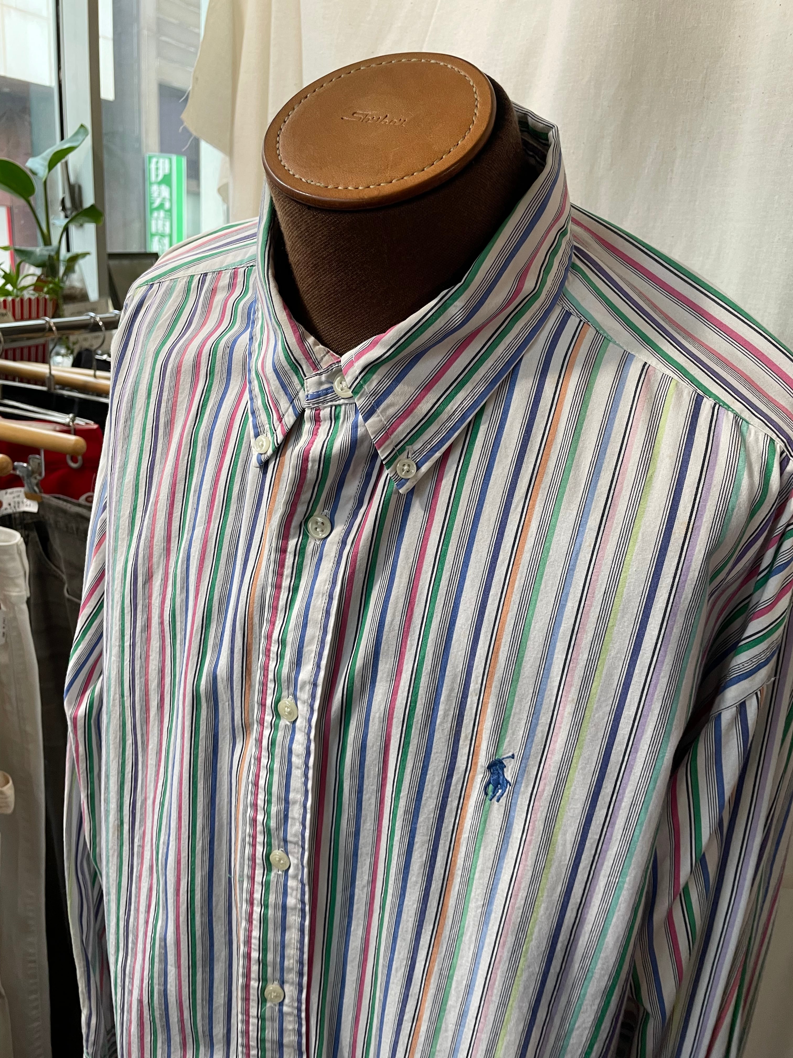 POLO Ralph Lauren ラルフローレン マルチカラーストライプBDシャツ