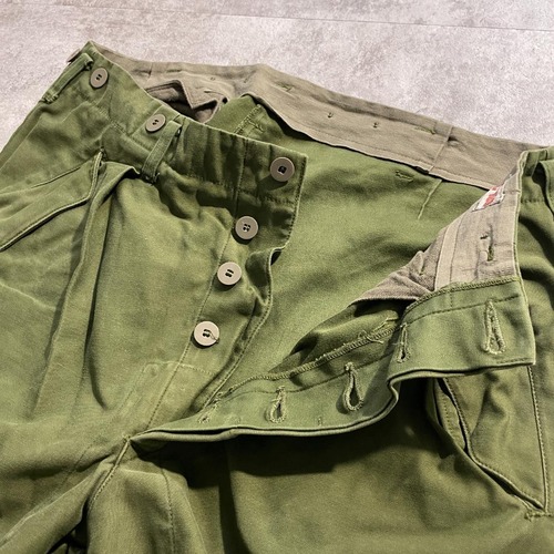 60-80s スウェーデン軍 実物 M-59 フィールドパンツ C 150 w31 詳細写真8