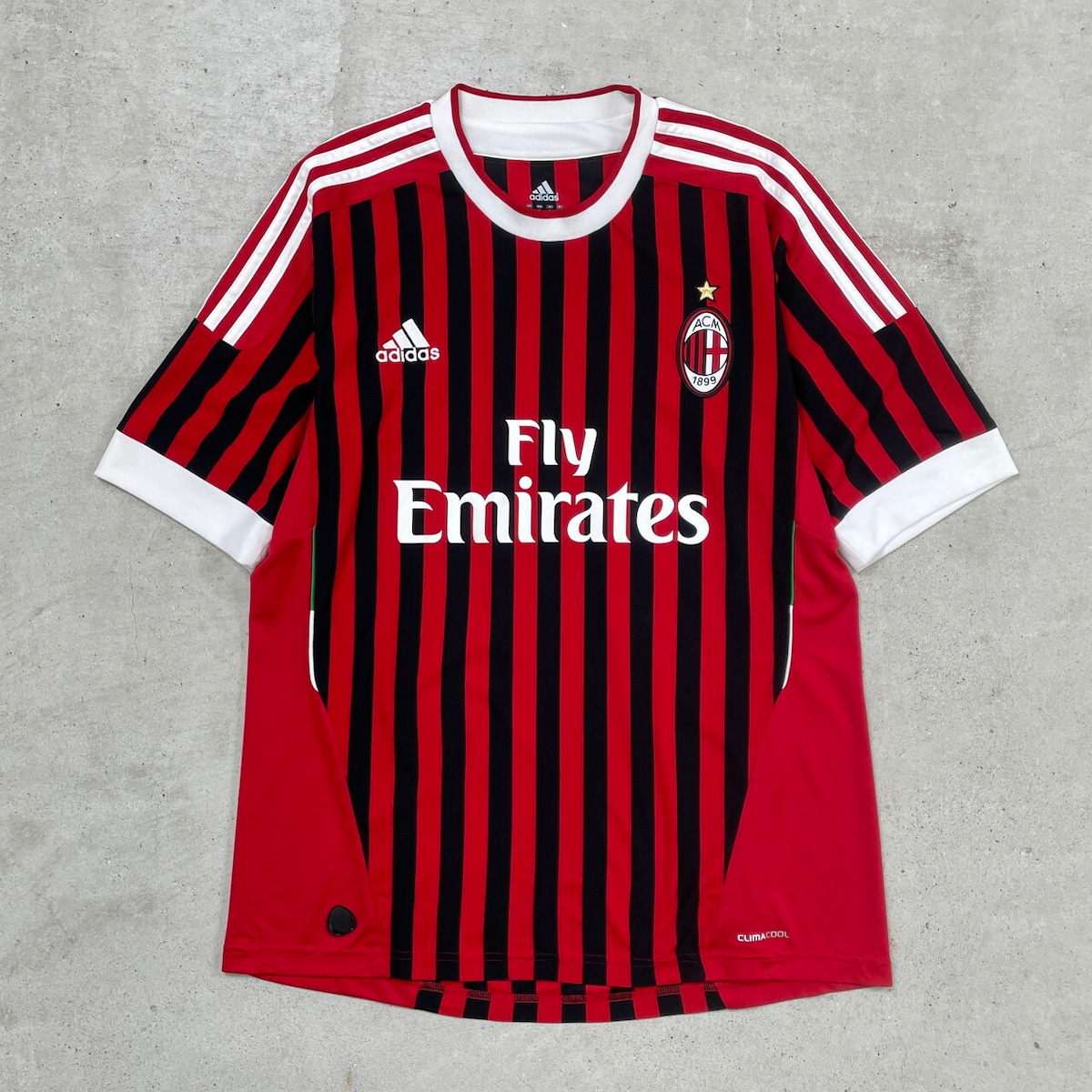 adidas アディダス ACミラン サッカーシャツ ユニフォーム メンズL 