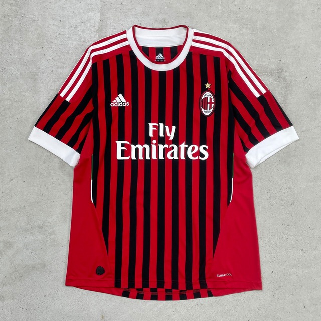adidas アディダス ACミラン サッカーシャツ ユニフォーム メンズL 