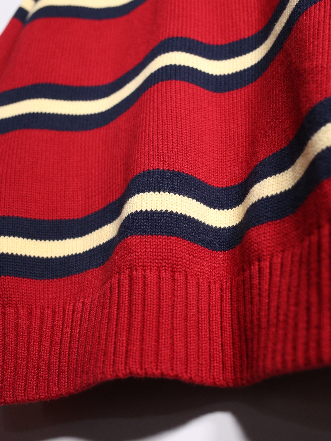 "TOMMY HILFIGER" good coloring border cotton knit - 14