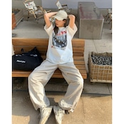 VINTAGE ストリート バンドプリント Tシャツ T1695