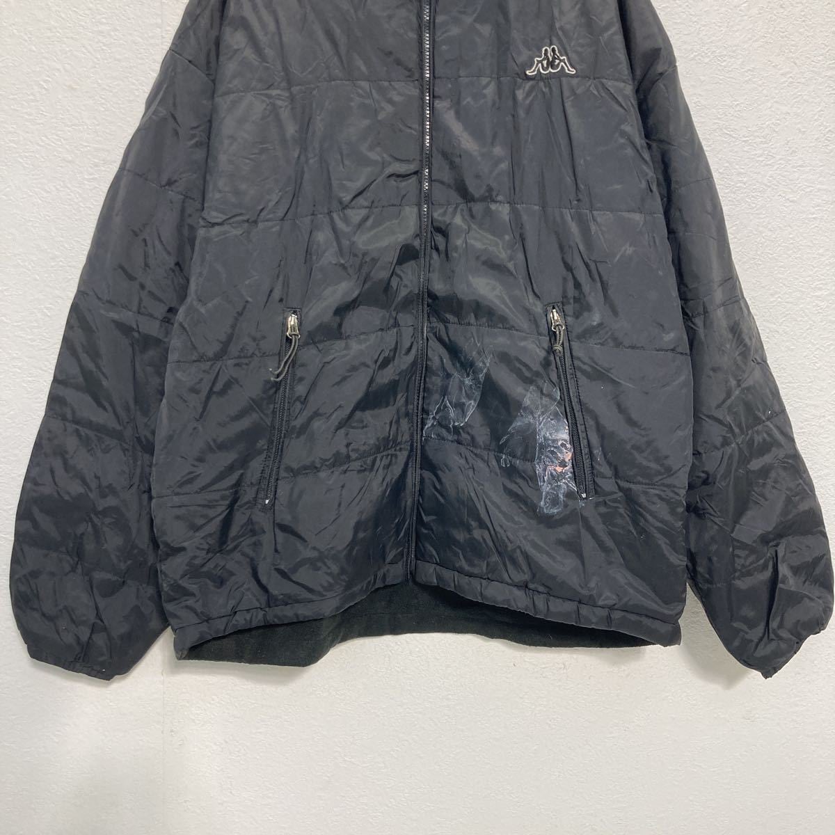 ジップアップジャケット ブラック Lサイズ kappa カッパ Kappa ジップ