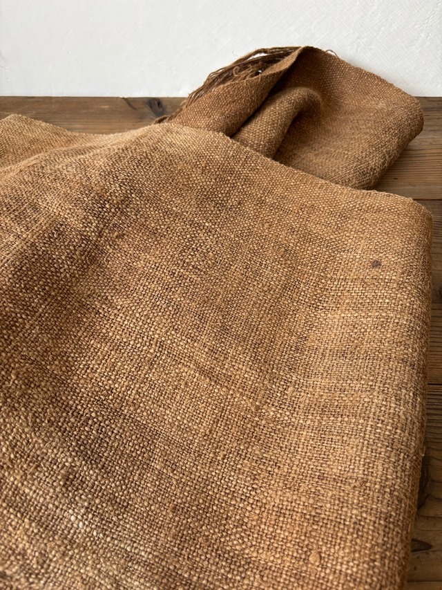 ざっくり 草木染ヘンプロール その３ 麻布