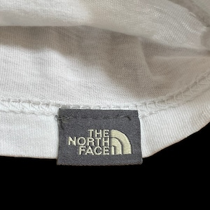 【THE NORTH FACE】ワンポイントロゴ Tシャツ バックロゴ ハーフドーム 半袖 ホワイト ノースフェイス アウトドア MEDIUM US古着