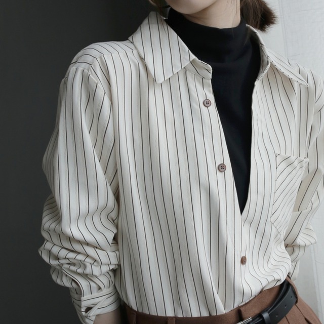 ピンストライプ シャツ 10020