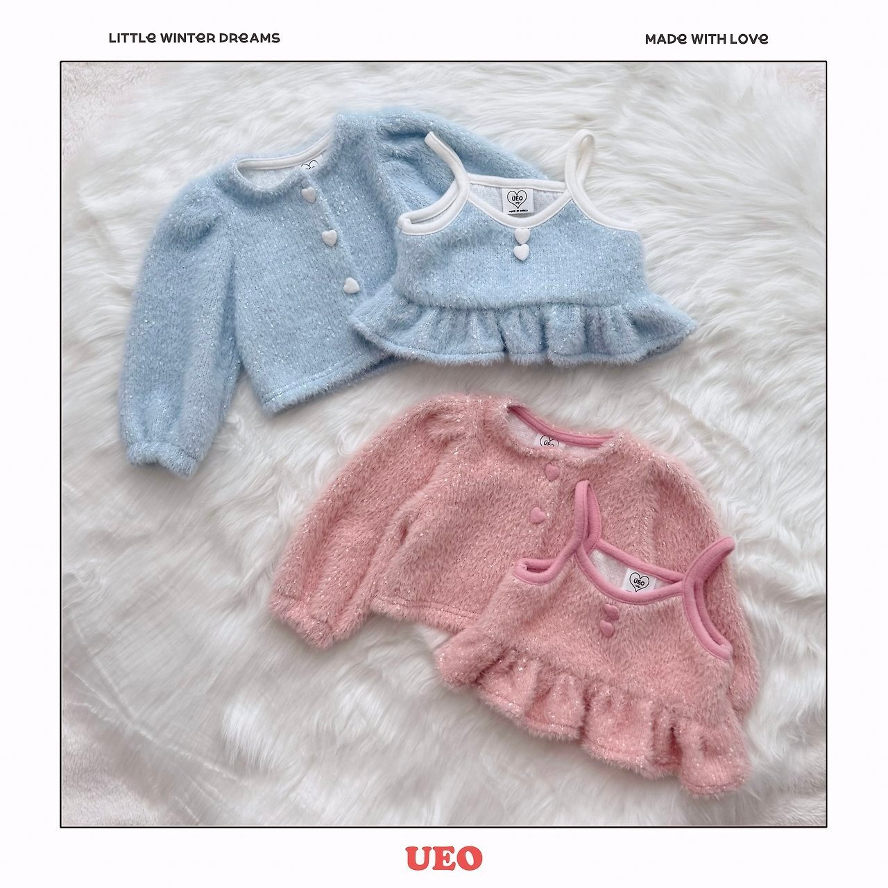 UEO［取寄］popo heart cardigan set 26winter