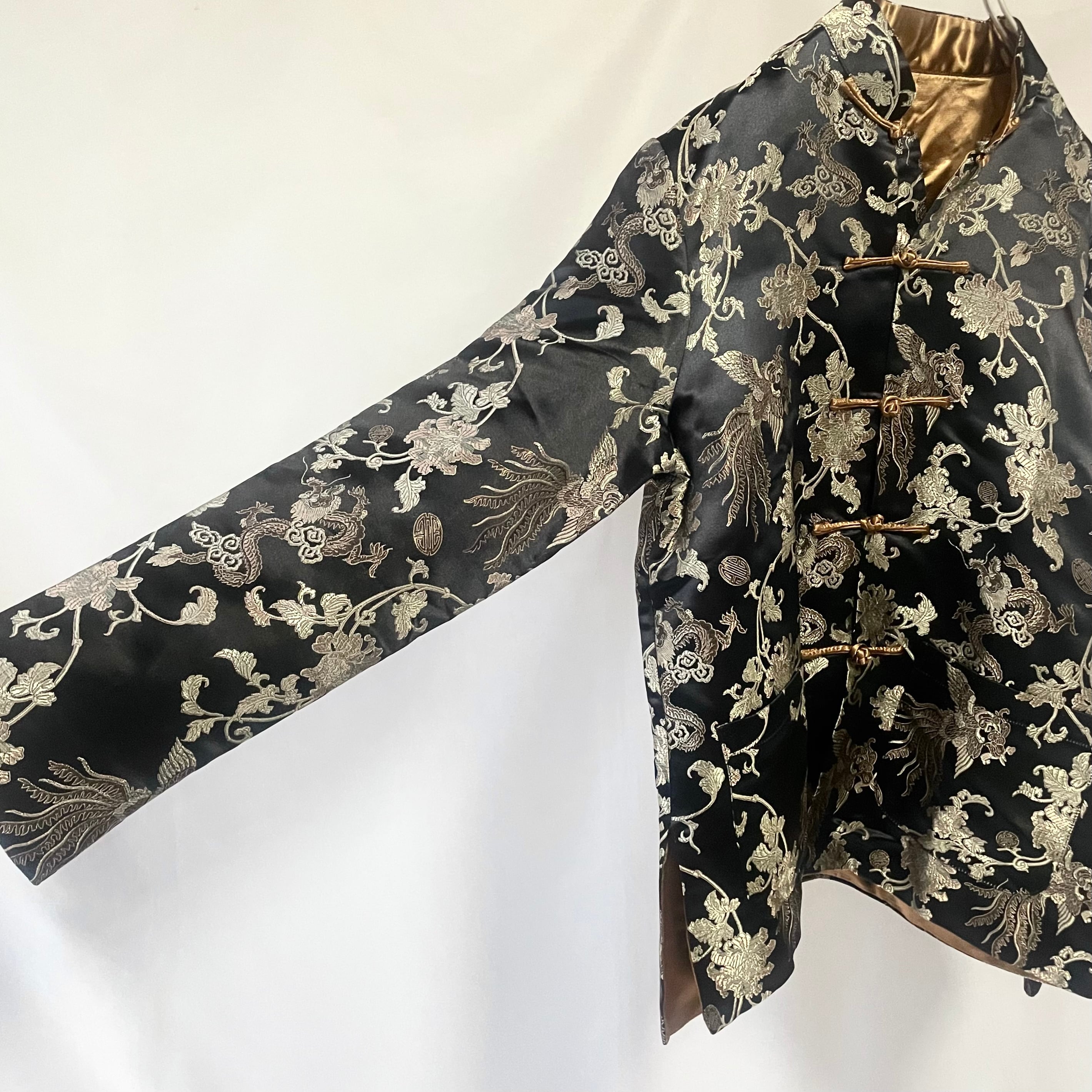 Black gold reversible chinese JKT 黒ゴールドリバーシブルチャイナ