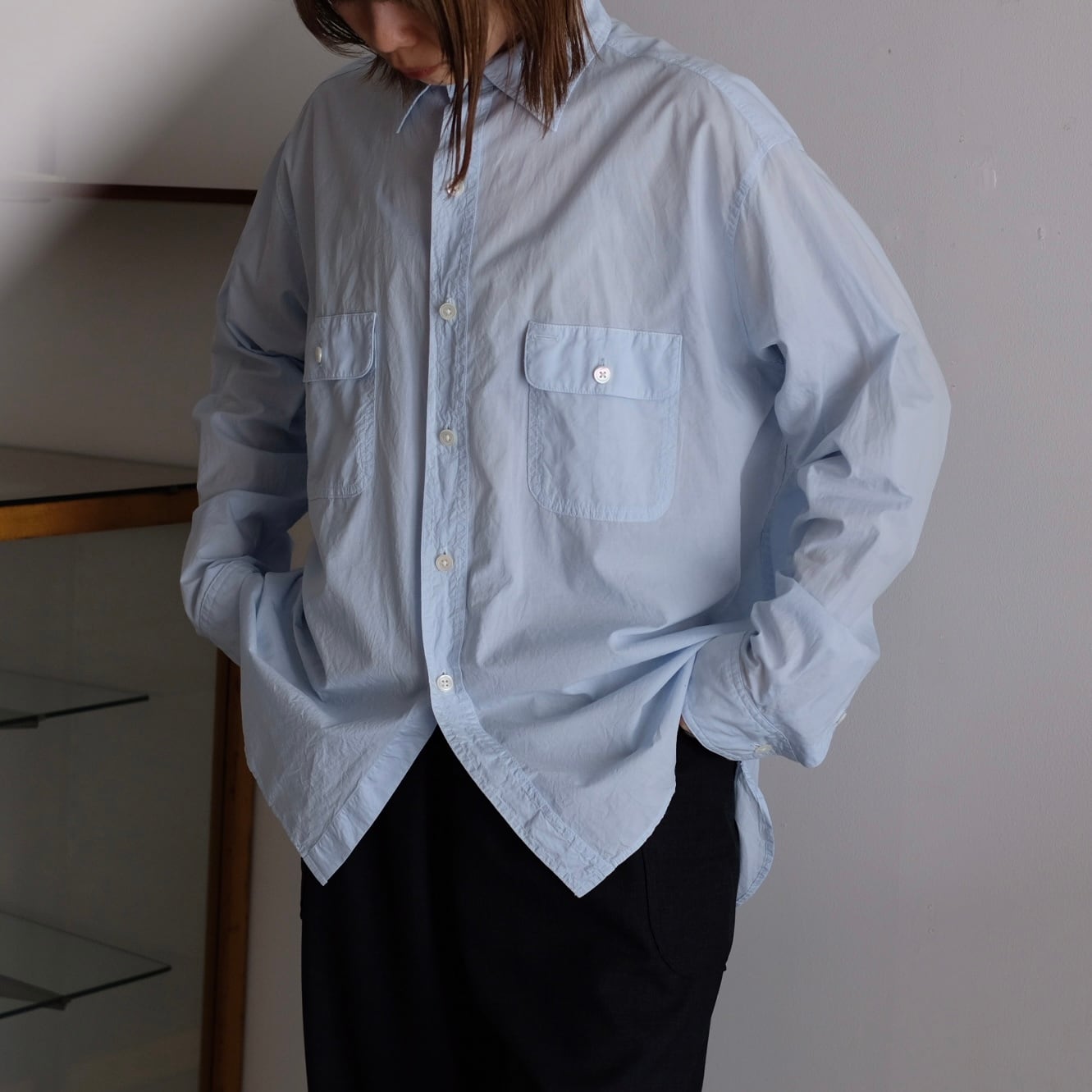 holk / field shirt［LIGHT BLUE］ | fons