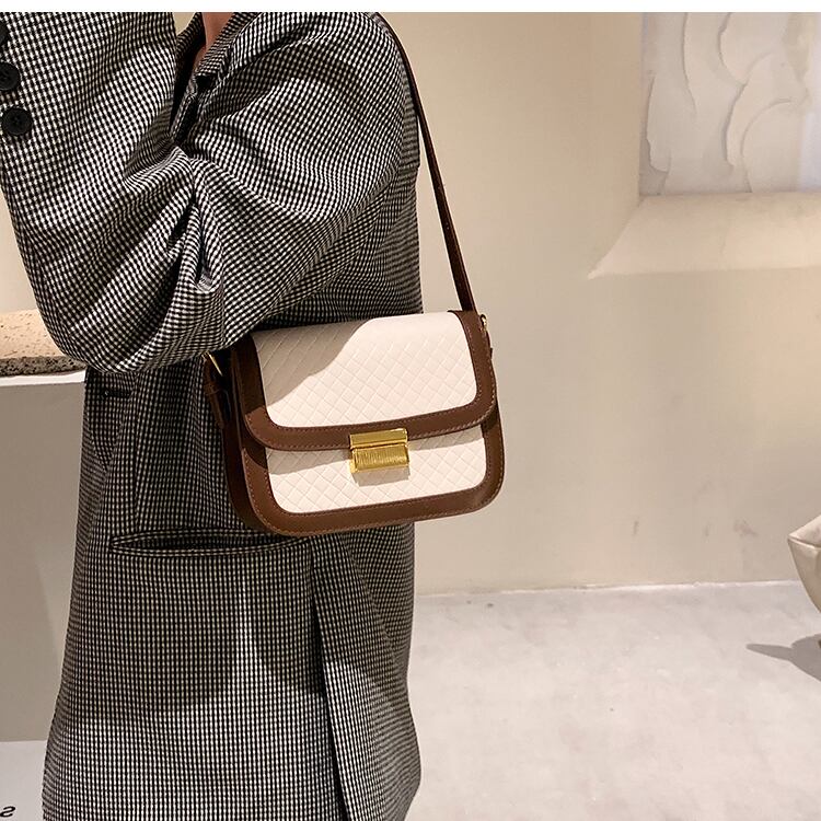 スタンダードオータムウィンター レトロ 秋物 冬物 スクウェア メッセンジャーバッグ 手作りハンドバック57523892760