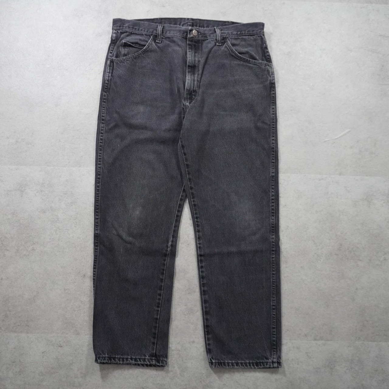 RUSTLER black denim W38L30 古着 - 2