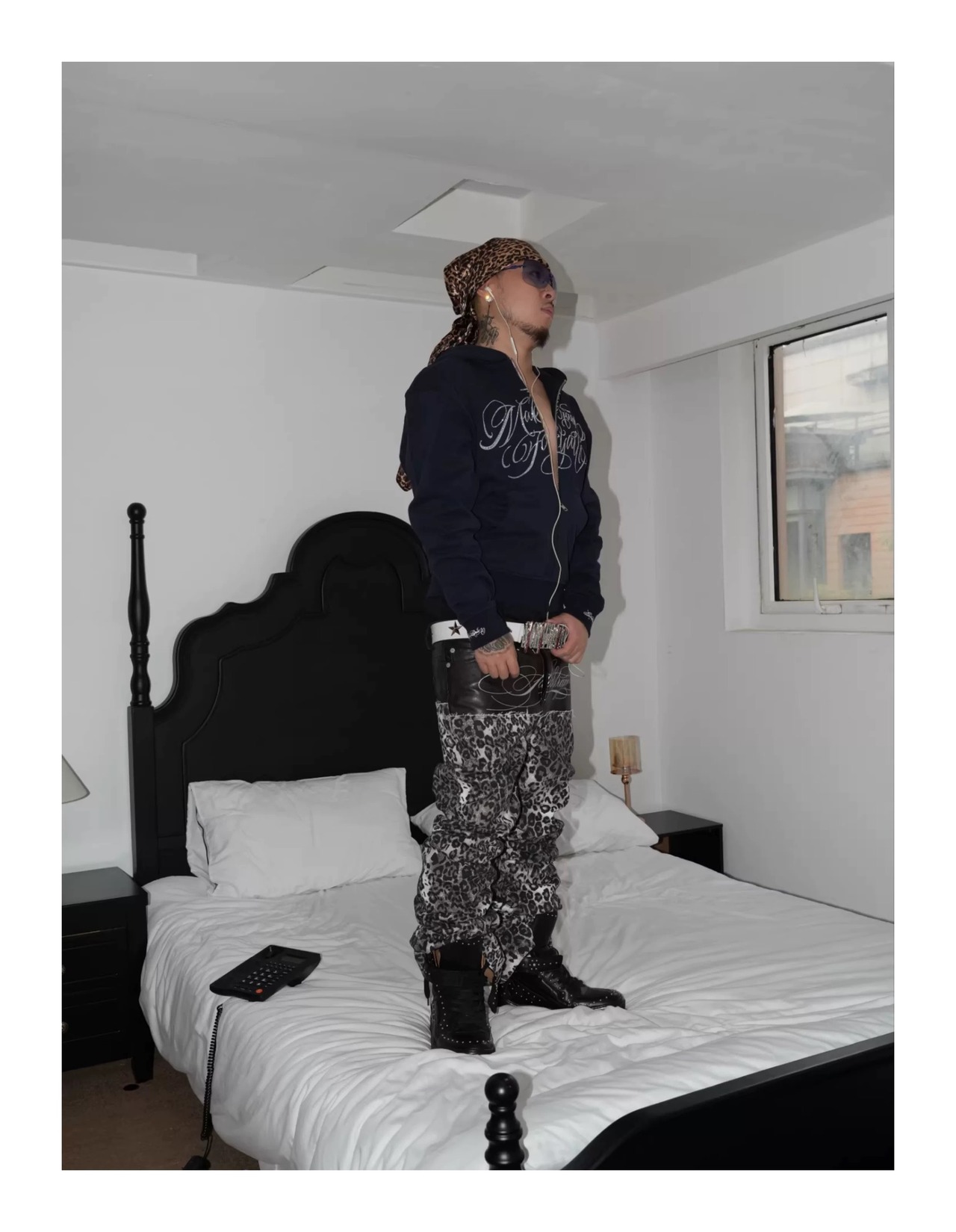 SIR rhinestone animal pants - 11