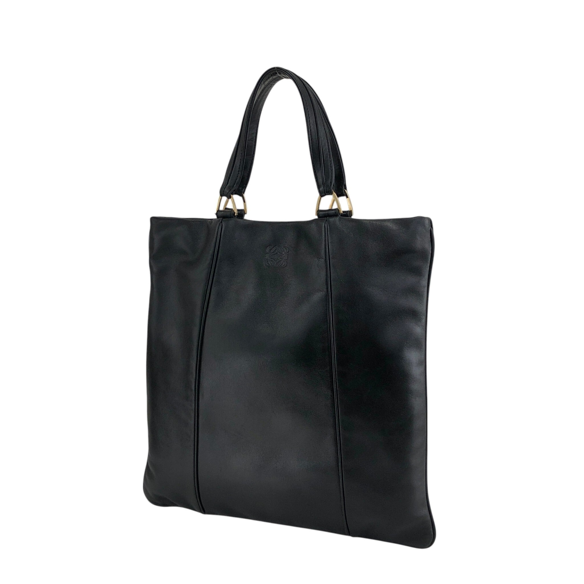 LOEWE ロエベ ハンドバッグ ブラック アナグラム ナッパレザー トート