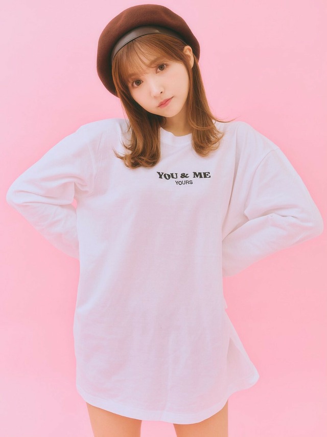 YOU & ME LONG SLEEVE TEE / WHITE