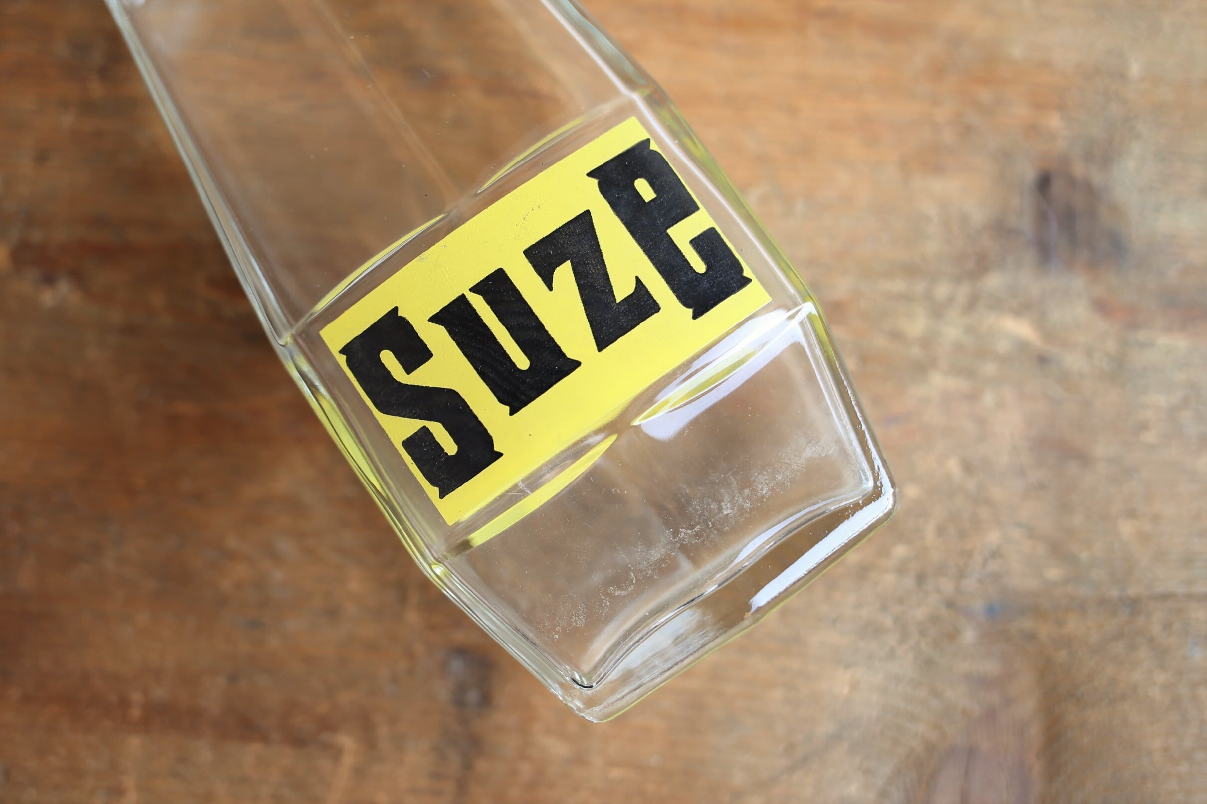 フランス アンティーク SUZE 販促商品 ガラス製 アイスバケツ フランス アンティーク ヴィンテージ 『SUZE』ガラス瓶 カラフ N