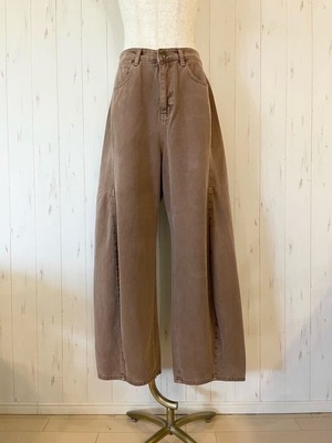 ルスポレ　ピグメント染めカーブパンツ　25316098