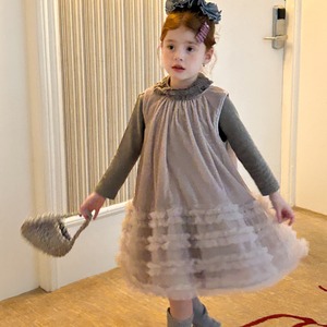 冬厚手ベルベット＆チュールスカート