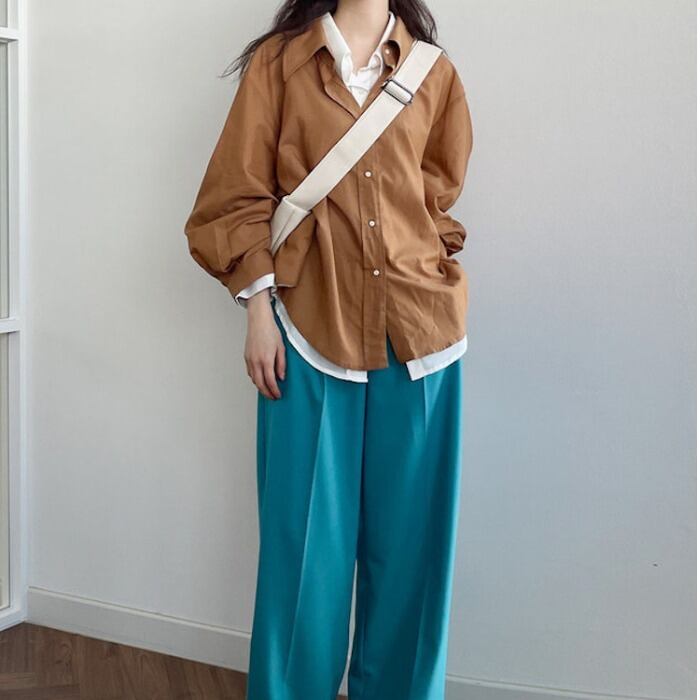 シャツ トップス スプリングルーズジャケット ロング 春物 モンロー97385543705