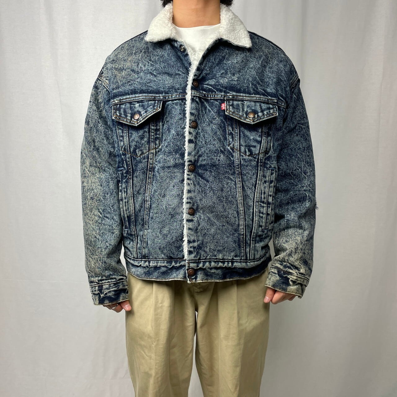 80s Levis リーバイス デニム ボア ジャケット XL-