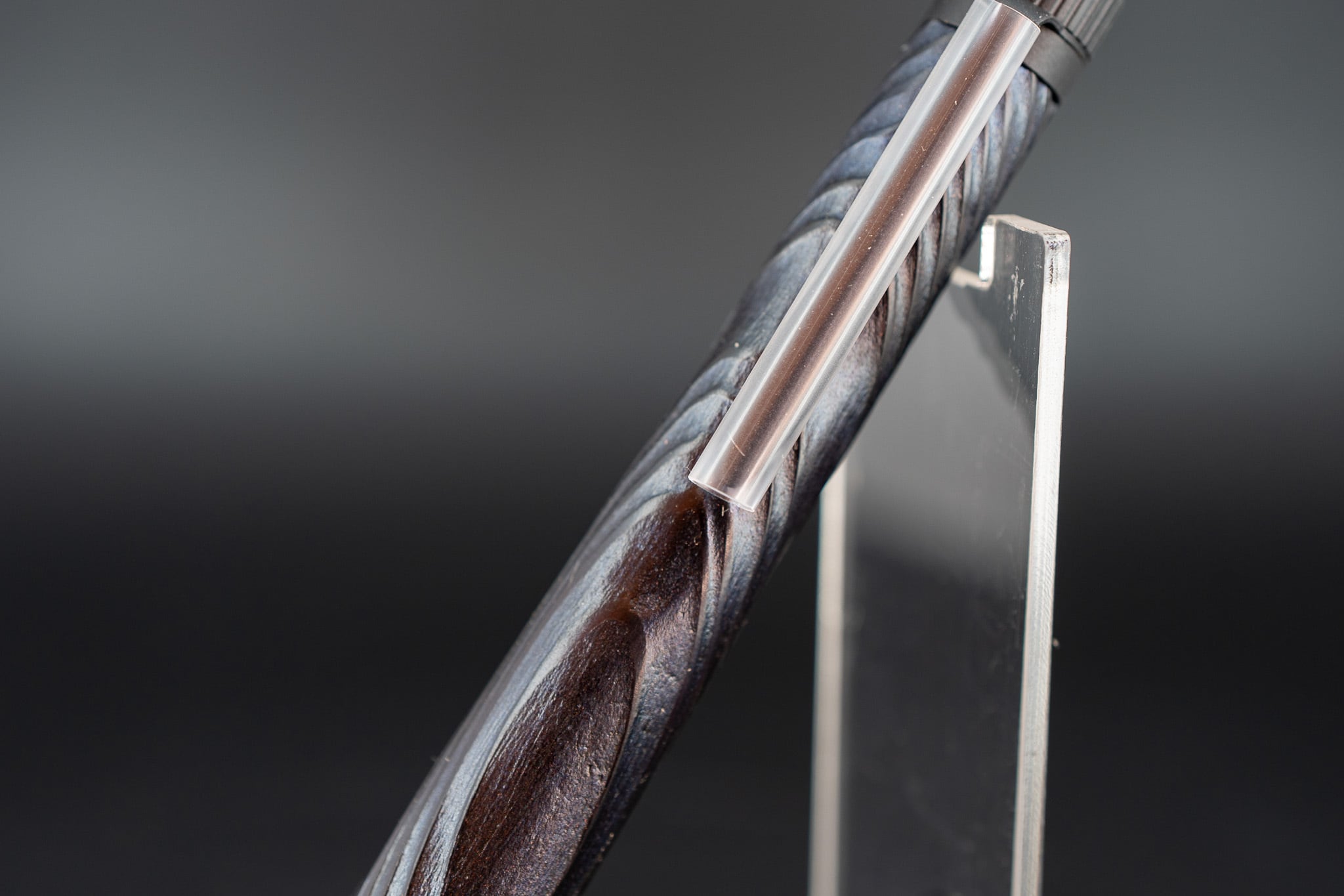 【日本が誇る銘木】屋久杉 浮造り 拭き漆 変わり塗 Black MP