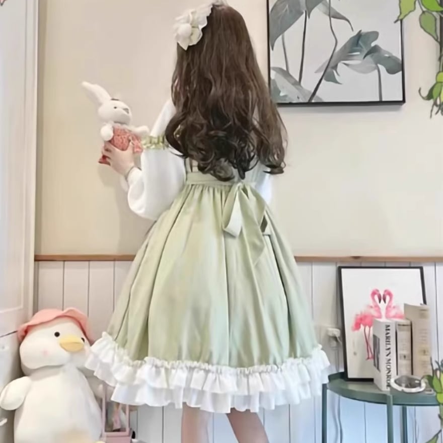 スイートロリータ ワンピース 肉球 リボン ガーリー 甘め lolita