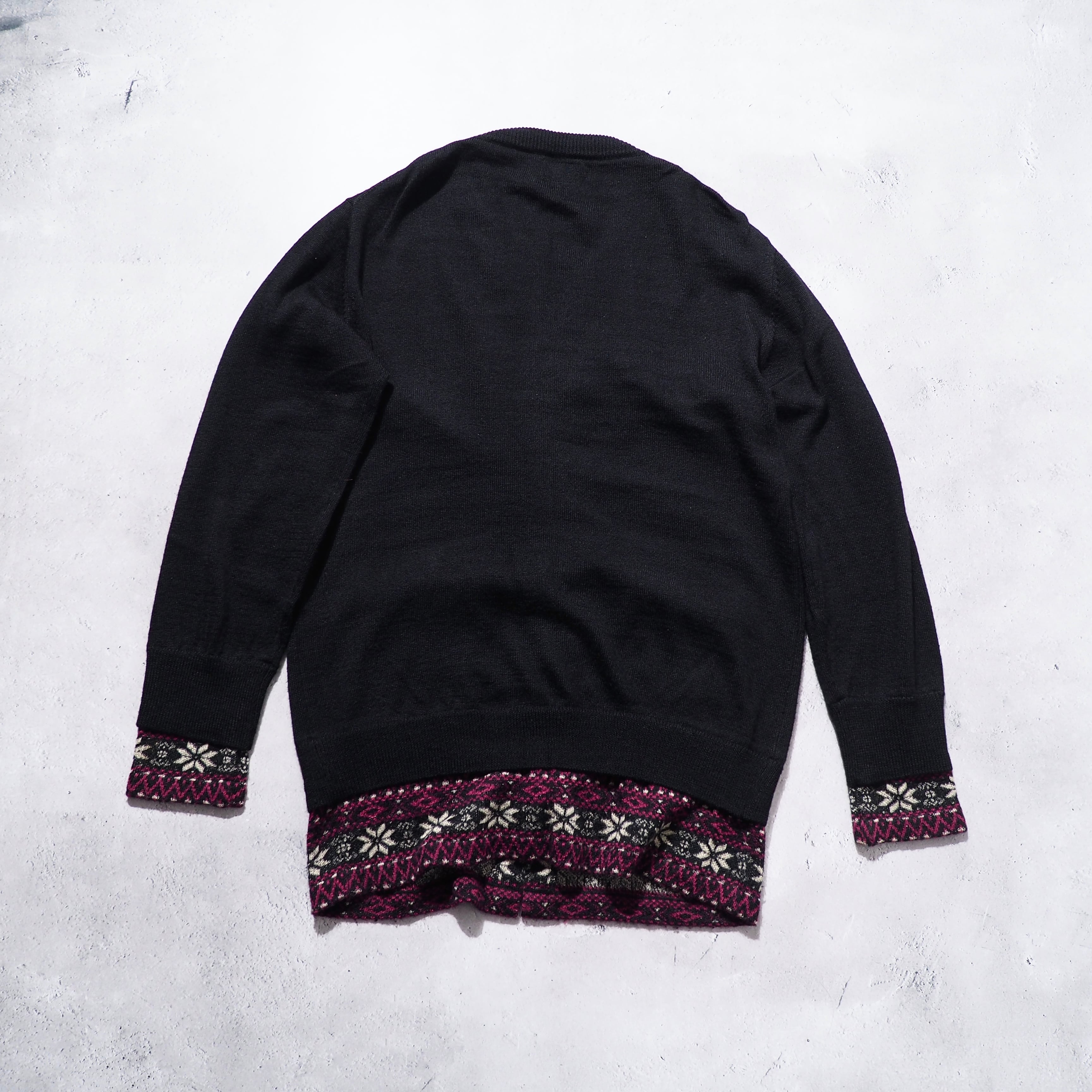" PPFM - Death or Glory " Nordic pattern Custom knit cardigan