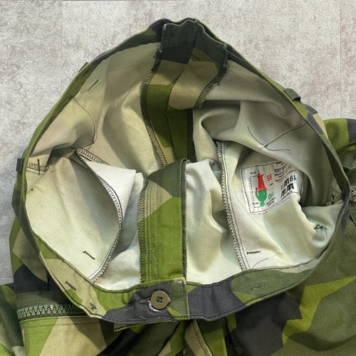 90s スウェーデン軍 実物 M90 スカンジナビア迷彩 フィールドパンツ 190/85 w34 詳細写真11