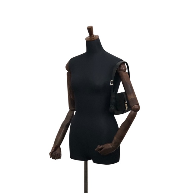 GUCCI グッチ ショルダーバッグ ブラック ジャッキー レザー×キャンバス フラップ ワンショルダー vintage ヴィンテージ オールド ja48kk