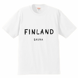 「FINLAND SAUNA UNIVERSITY」Tシャツ BLACK
